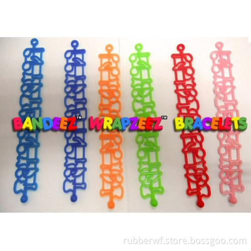 silicone rubber hollow wristbands tattoo bracelets